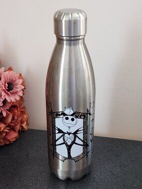 The Nightmare Before Christmas Jack & Sally Zak! Stainless Steel Water Bottle 17